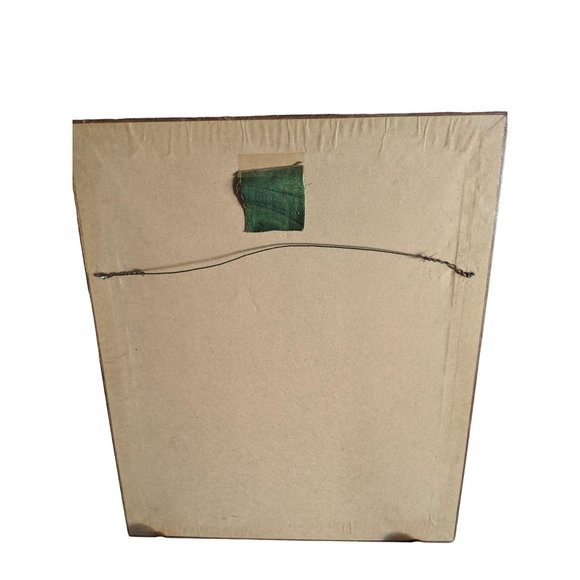 Antique Victorian Lady Portrait Print on Canvas with Carved Wood Frame - Picture 4 of 5